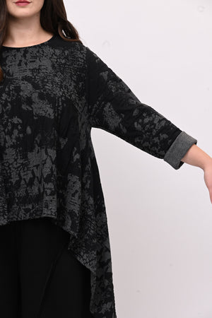 Maglia goffrata ruota - Grigio