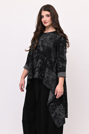 Maglia goffrata ruota - Grigio