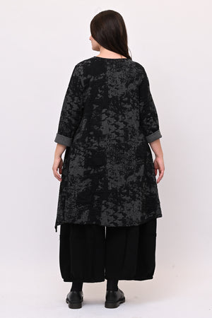 Maglia goffrata ruota - Grigio