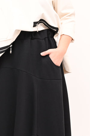 Gonna ovetto felpa - Nero