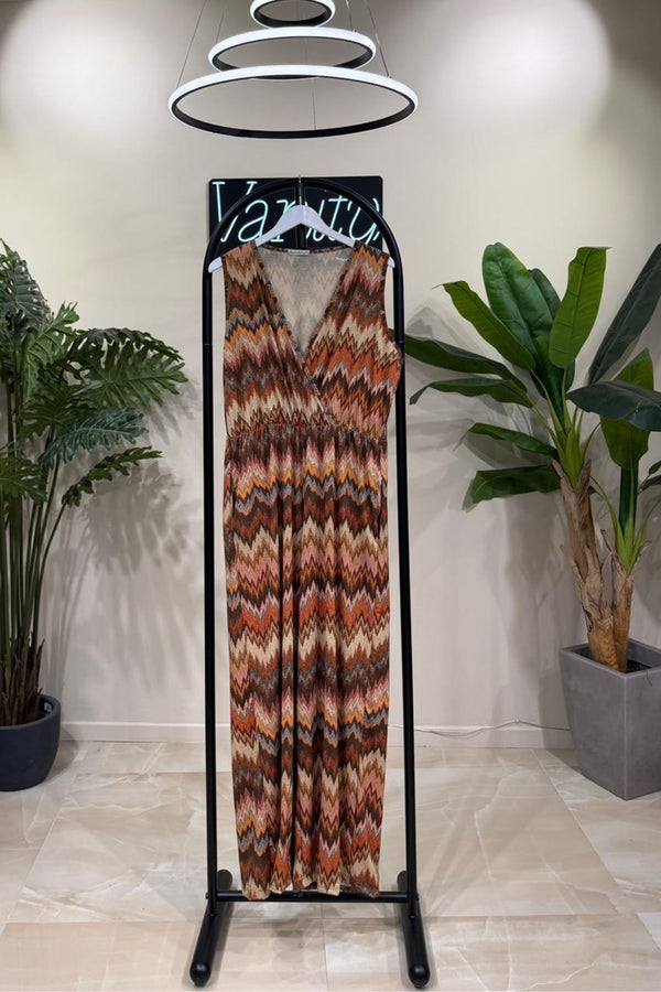Jumpsuit stampa Missoni - Ruggine