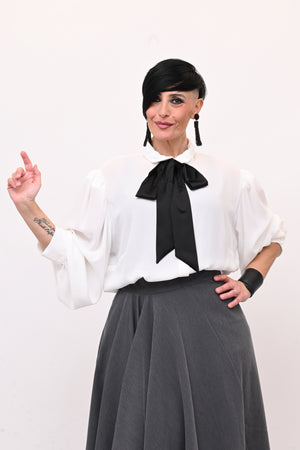 Camicia cravattino - Bianco