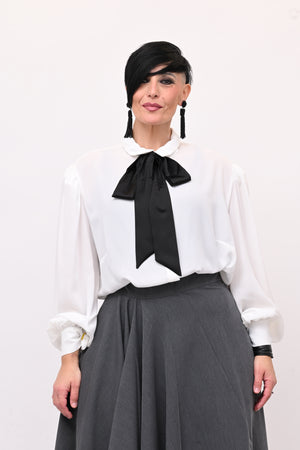 Camicia cravattino - Bianco