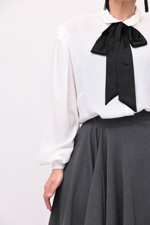 Camicia cravattino - Bianco