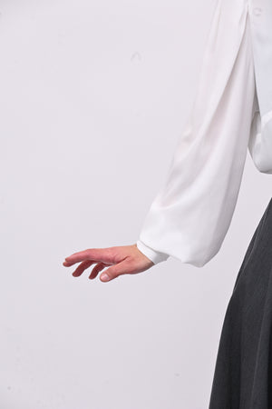 Camicia cravattino - Bianco