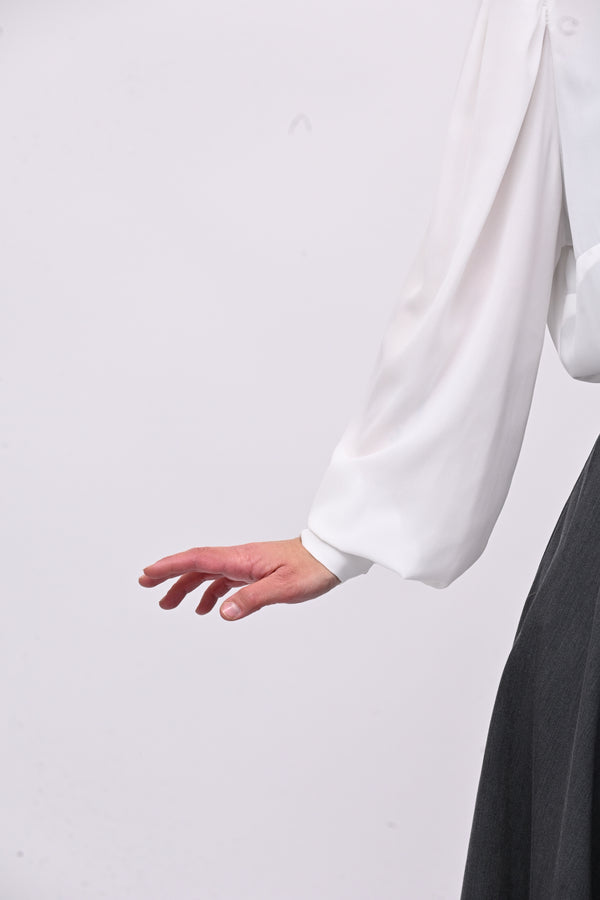 Camicia cravattino - Bianco