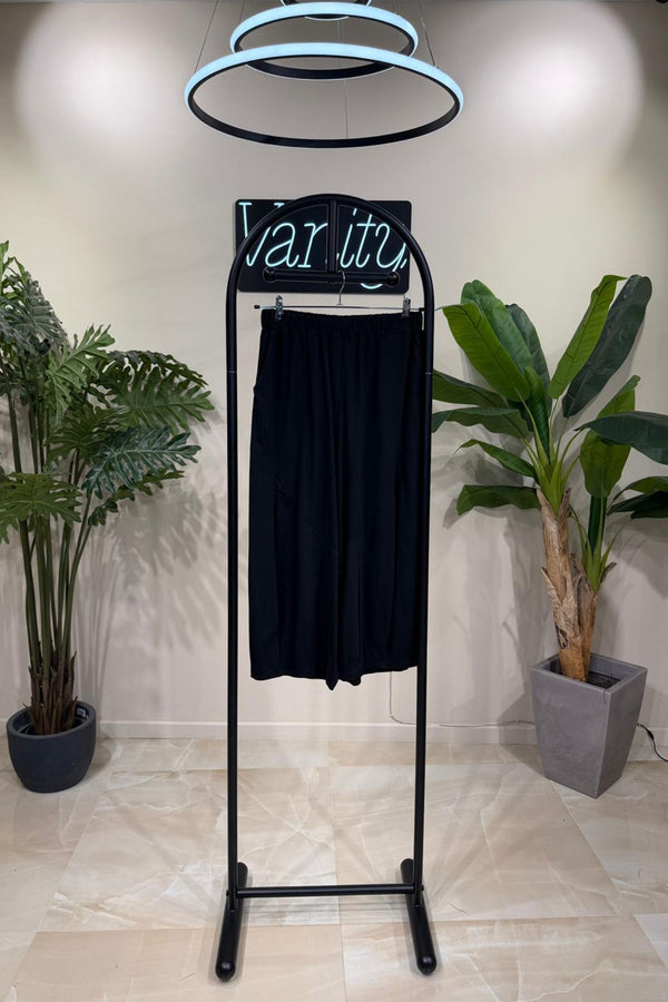 Pantalone jersey cuciture - Nero