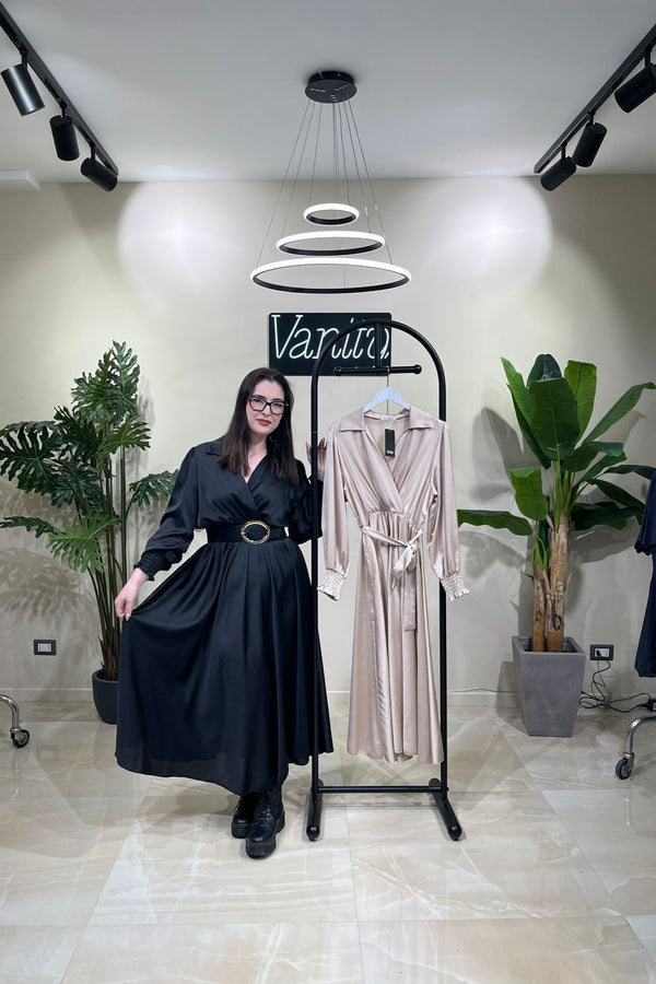 Abito raso incrocio - Burro