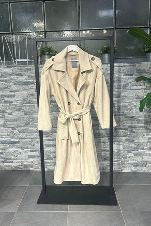 Spolverino dainetto doppio petto - Burro