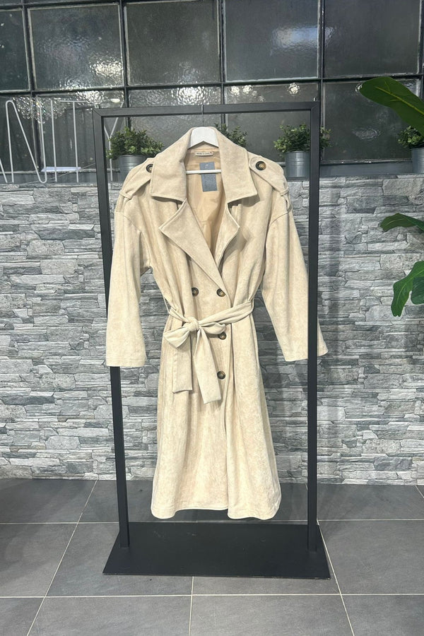 Spolverino dainetto doppio petto - Burro