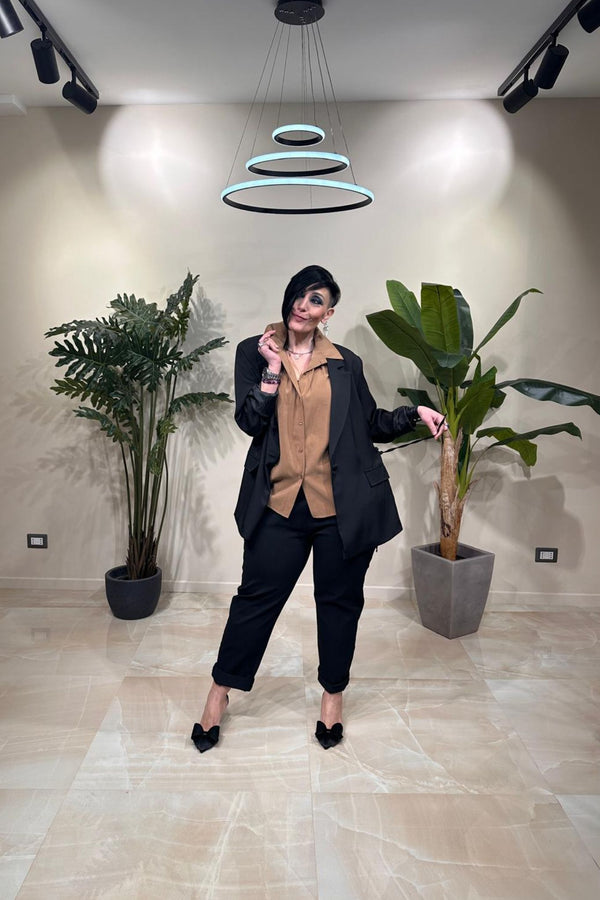 Blazer laccio lato - Nero