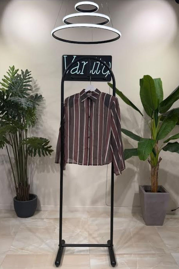 Camicia maxi righe - Vino