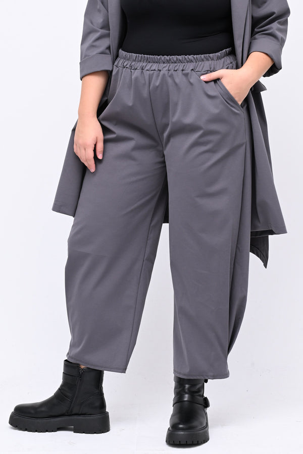 Pantabaggy cuciture - Grigio piombo