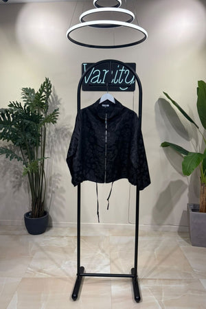 Giacca chantung giappo zip - Nero