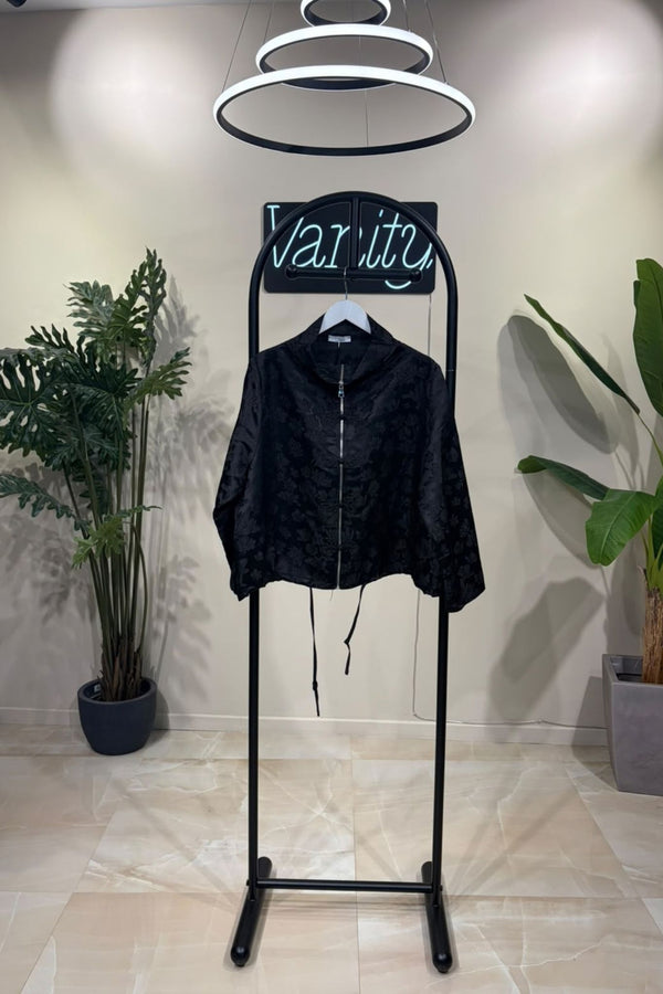 Giacca chantung giappo zip - Nero