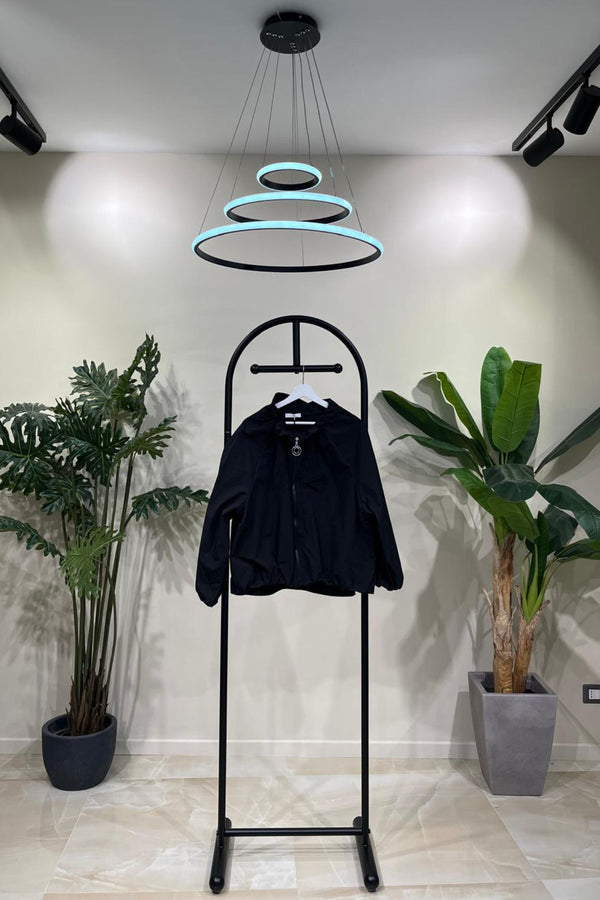 Giacca incerata elastico - Nero