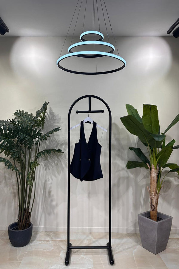 Gilet scollo americano - Blu