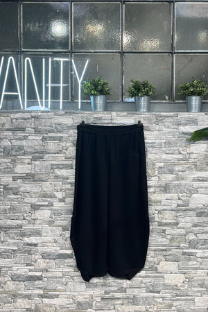 Pantalone crop neoprene - Nero