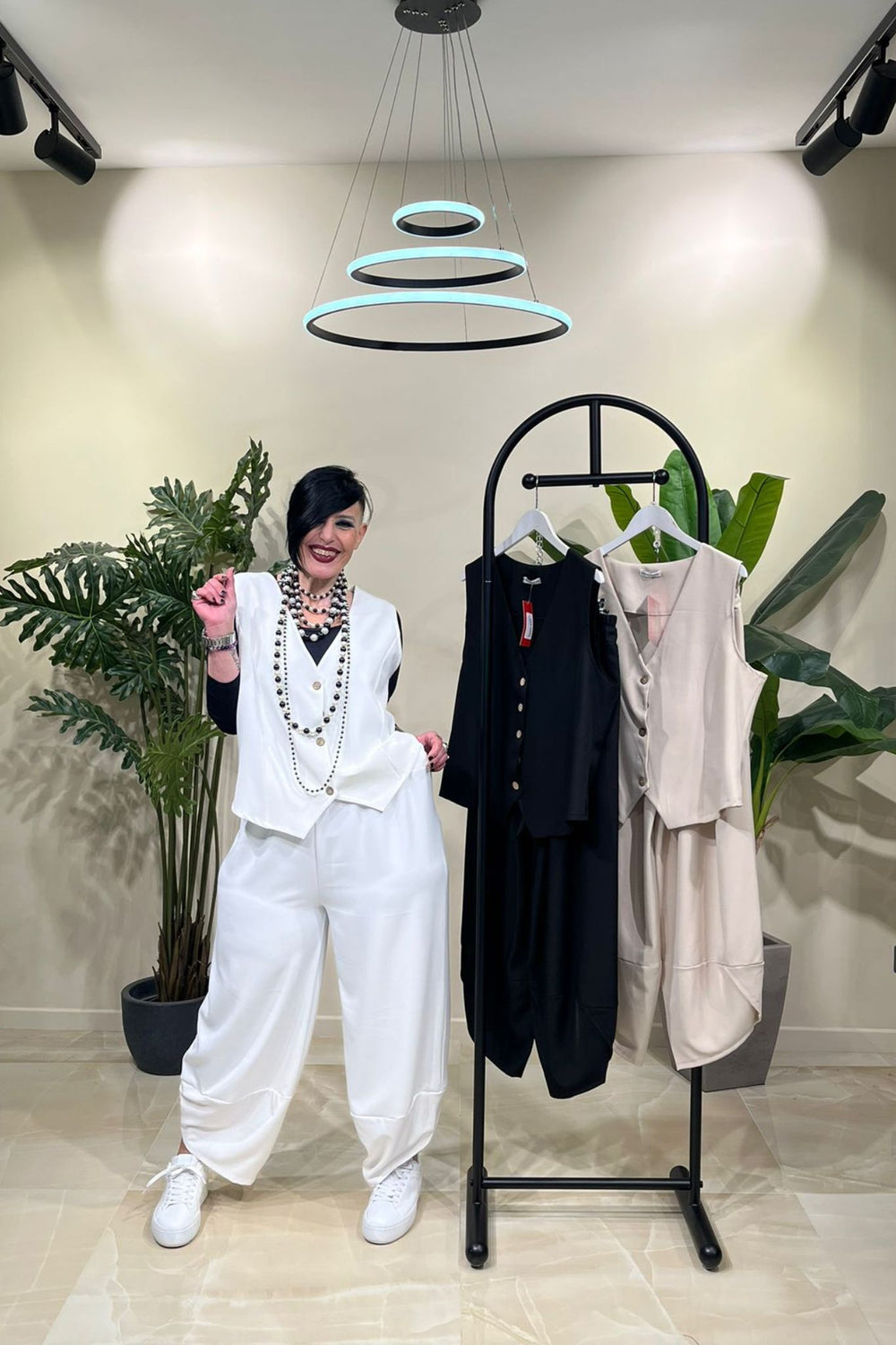 Completo gilet uomo - Bianco