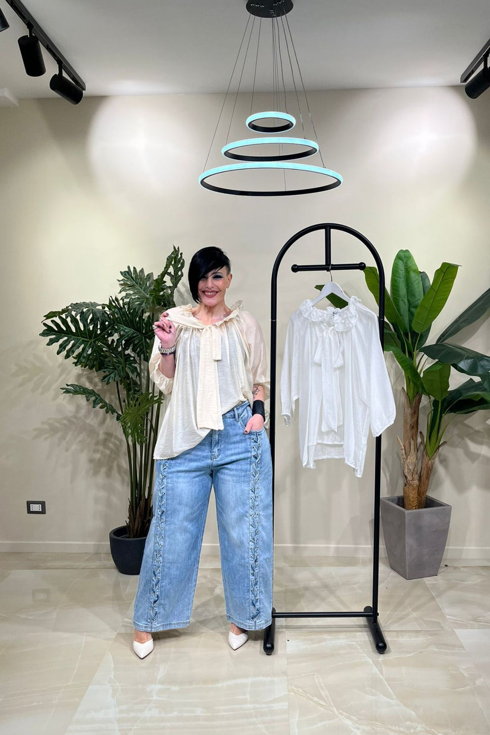 Blusa Pierrot garza - Burro