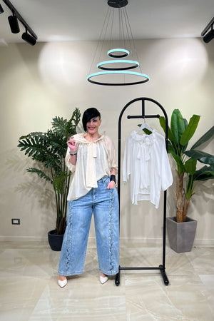 Blusa Pierrot garza - Burro