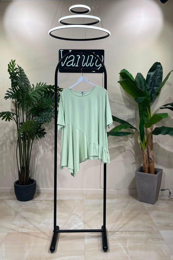 T-shirt balza punte - Pistacchio