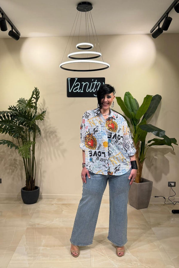 Camicia cuore sacro - Jeans