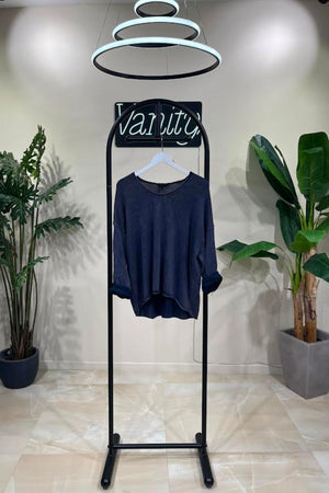 Pull filo maltinto - Blu