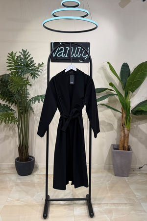 Cappotto cinta Parigi - NERO