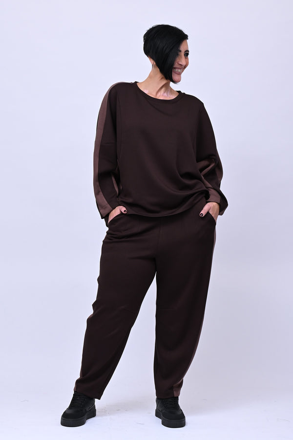 Pantalone scuba bicolor - Moro