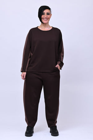 Pantalone scuba bicolor - Moro