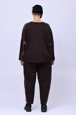 Pantalone scuba bicolor - Moro