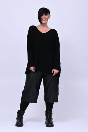 Bermuda ecopelle - Nero