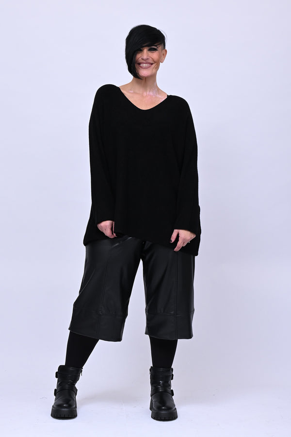 Bermuda ecopelle - Nero