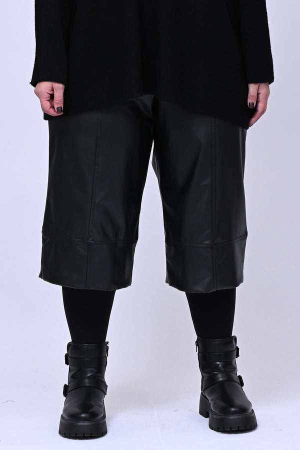 Bermuda ecopelle - Nero