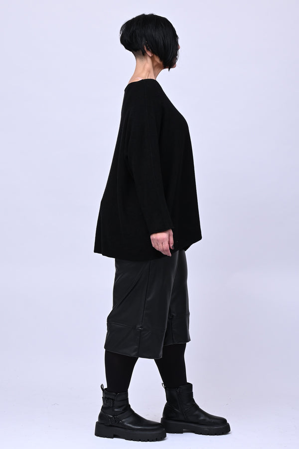Bermuda ecopelle - Nero