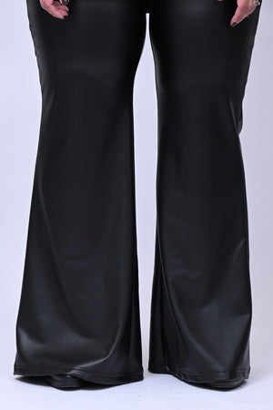 Pantaleggins ecopelle zampa - Nero
