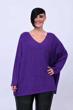 Pull scatoletta calda viscosa - Viola