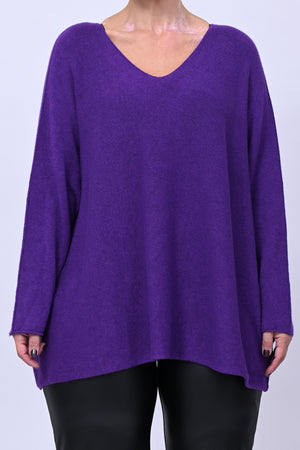 Pull scatoletta calda viscosa - Viola
