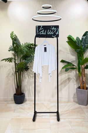 Coprispalle incrocio jersey - Bianco