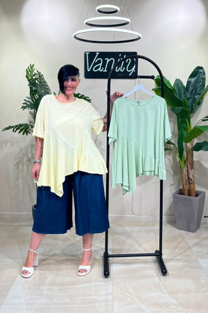 T-shirt balza punte - Pistacchio