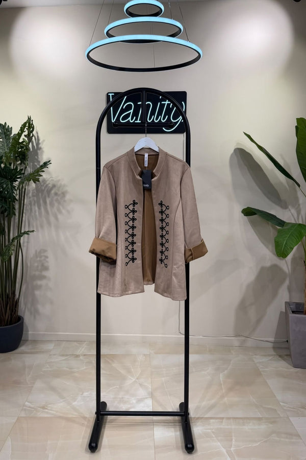 Giacca coreana dainetto - Beige
