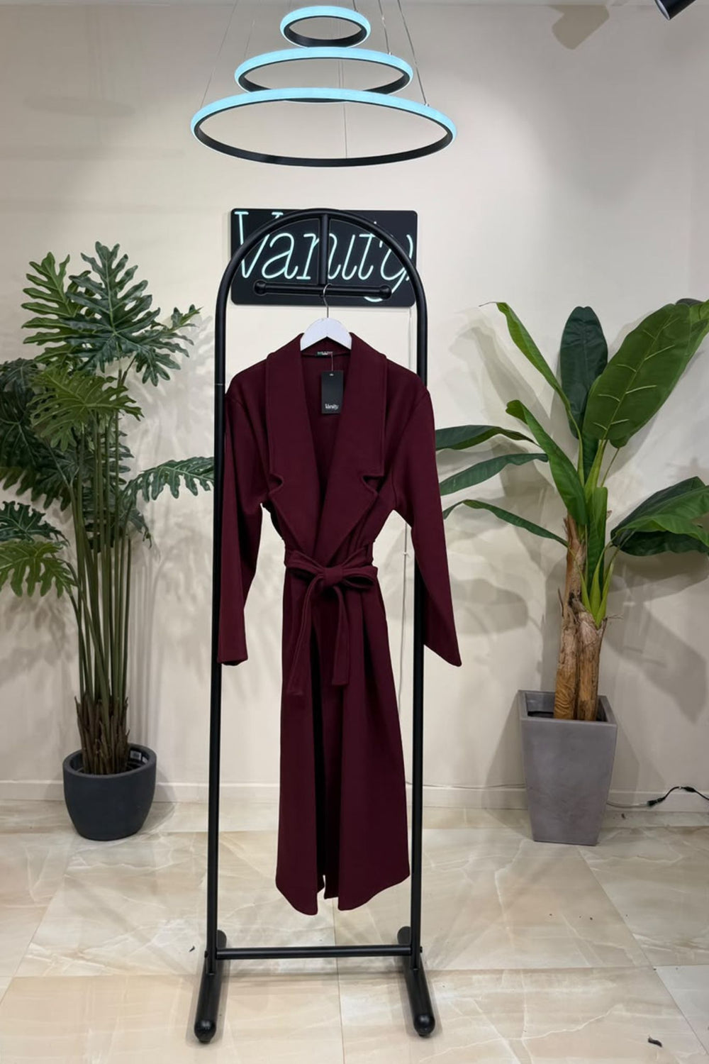 Cappotto cinta Parigi - Vino