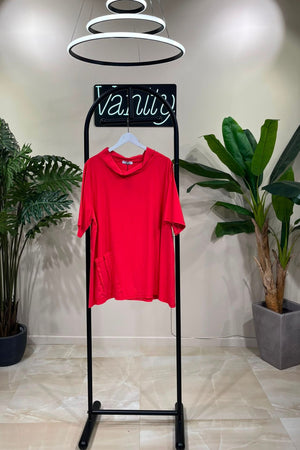 Blusa bengalina tascone - Corallo