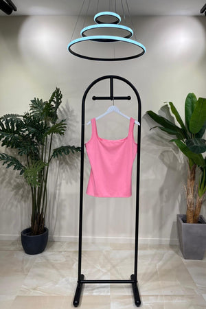 Top spalla larga - Rosa baby