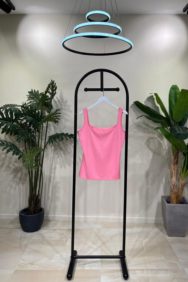 Top spalla larga - Rosa baby