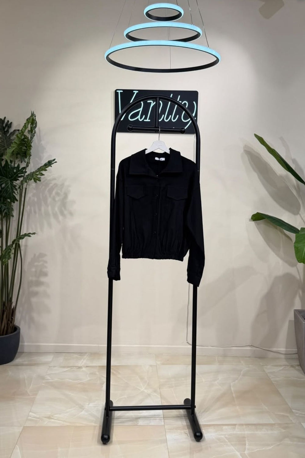 Bomber bengalina elastico - Nero