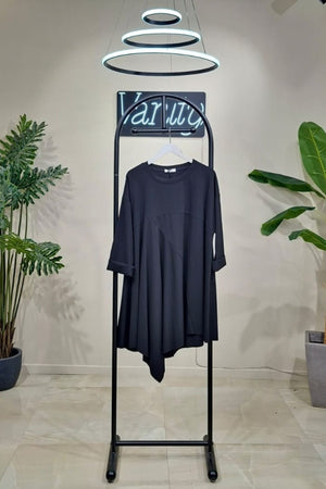 Maximaglia punta asimmetrica - Nero