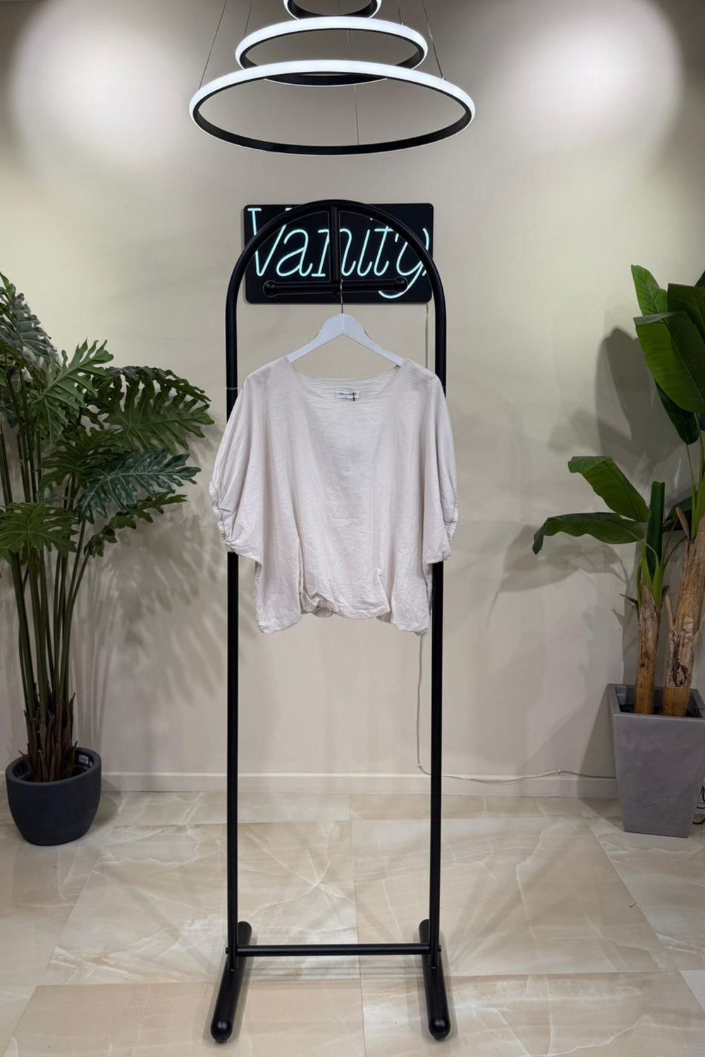 Blusa garza palloncino - Burro