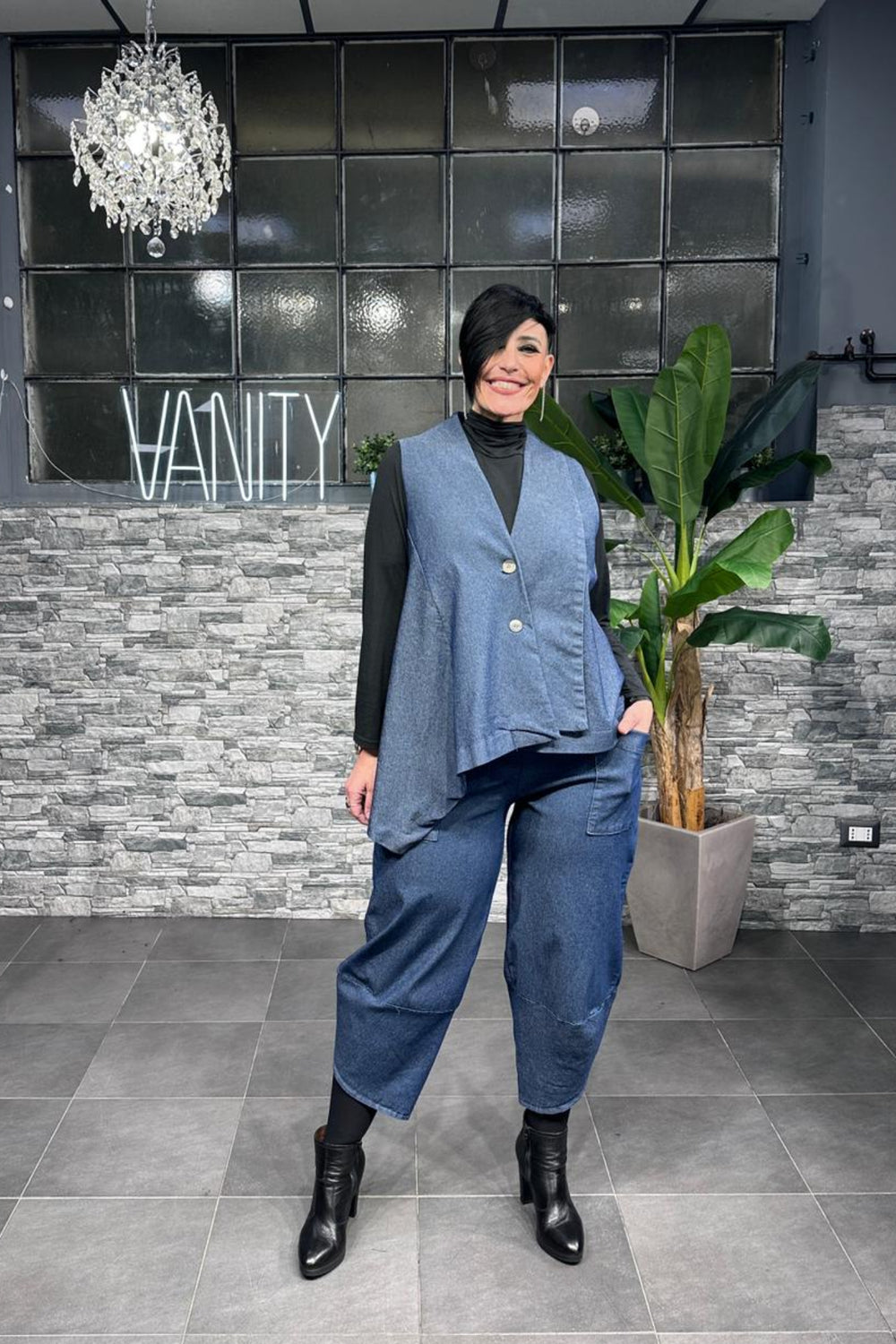 Gilet jeans punta - Jeans